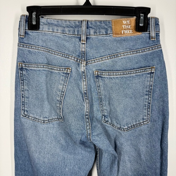 We The Free Pacifica Straight-Leg Jeans in Mid Blue - Picture 9 of 13